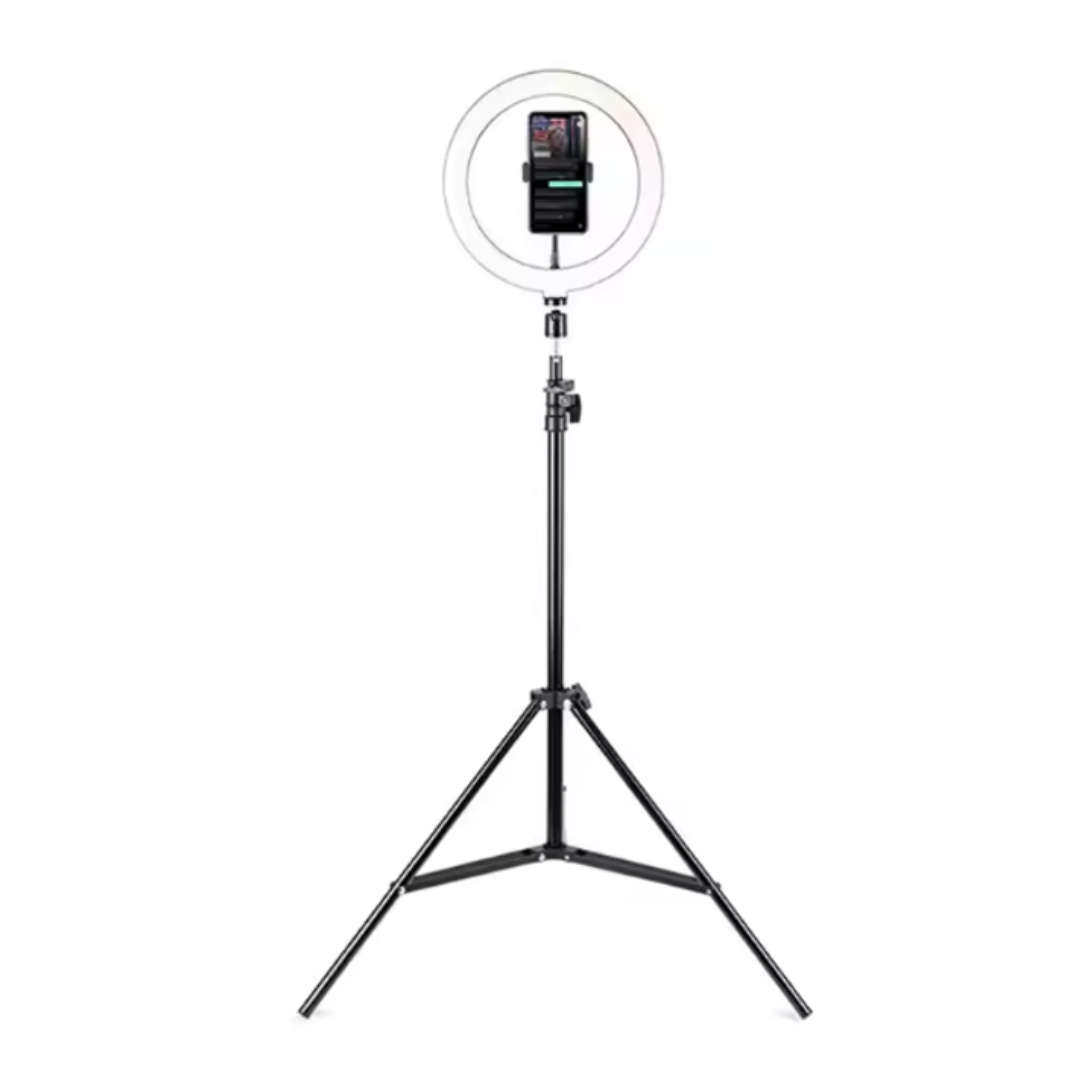 LUZ LED CIRCULAR Y SOPORTE DE CELULAR PARA VIDEOS 