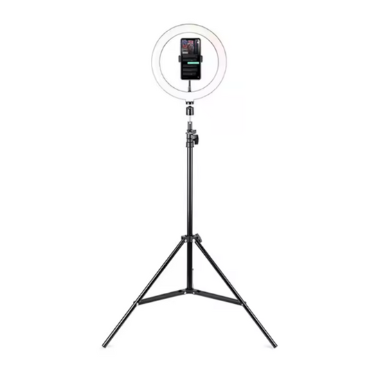 LUZ LED CIRCULAR Y SOPORTE DE CELULAR PARA VIDEOS 